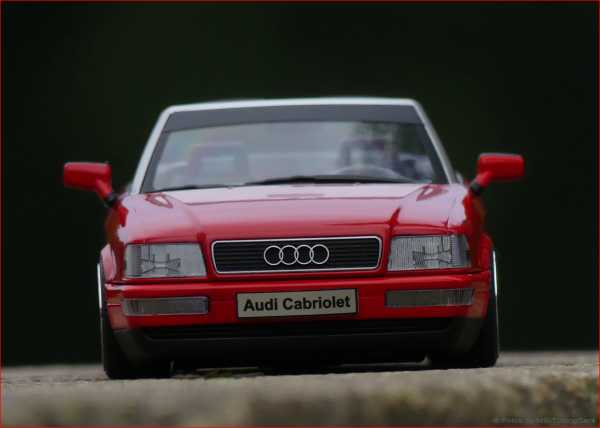 1:18 Audi 80 Typ89 Cabrio 2.3 Rot - Bj.91 erste Version + OVP